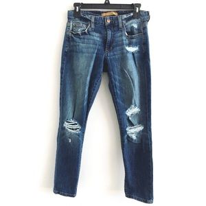 Joe’s jeans distressed boyfriend cropped